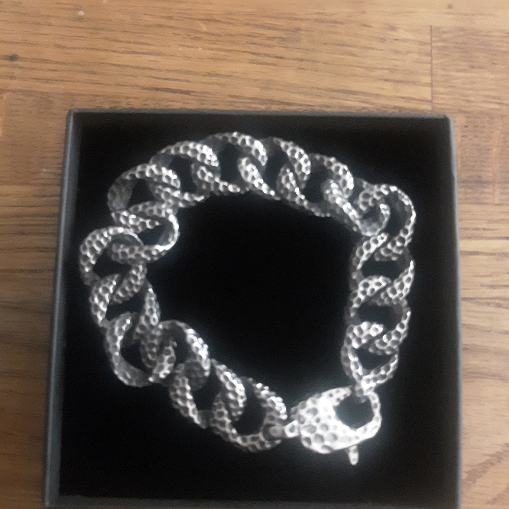 BRAND NEW Men's Clocks and Colours Shakel Bracelet Size 8 Stainless Steel